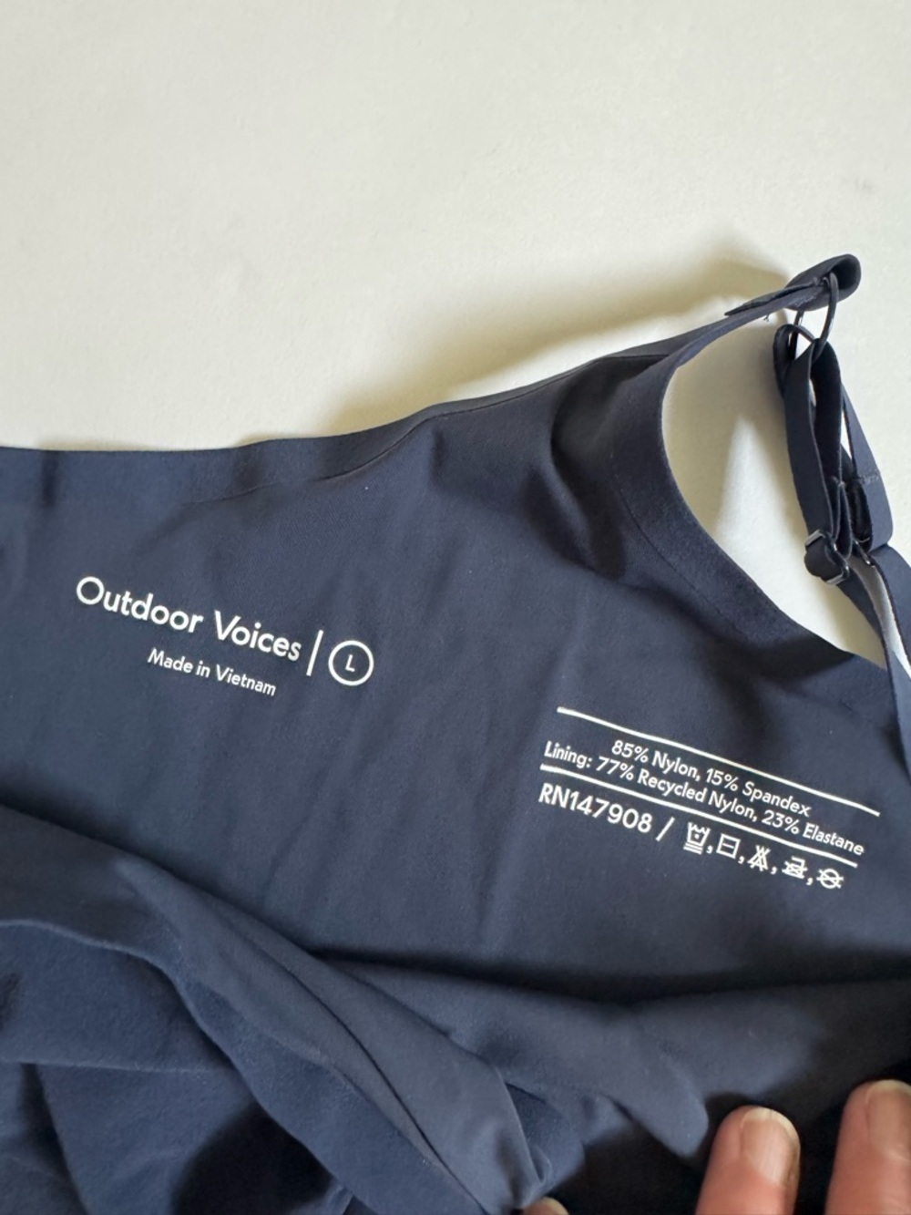 Outdoor Voices The Exercise Dress Blue Lined Athleisure - Picture 5 of 8